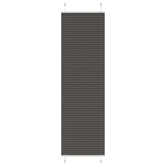 Pleated Blind Black 60x200 cm Fabric Width 59.4 cm Polyester