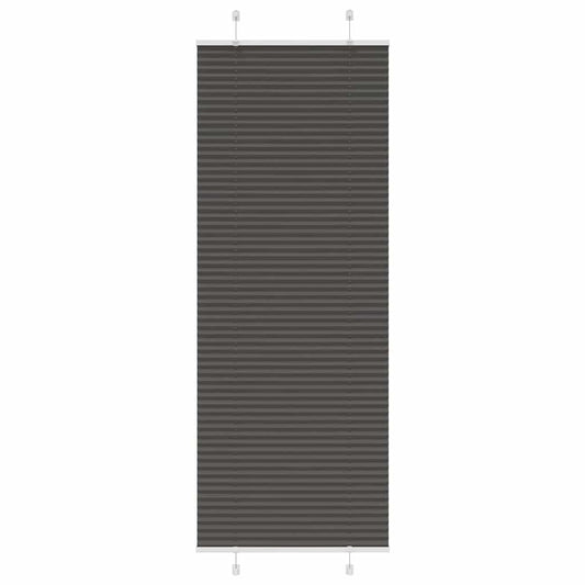 Pleated Blind Black 70x200 cm Fabric Width 69.4 cm Polyester