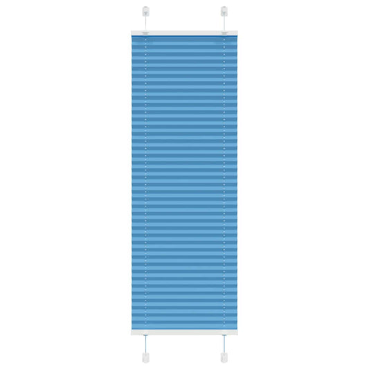 Pleated Blind Blue 40x100 cm Fabric Width 39.4 cm Polyester