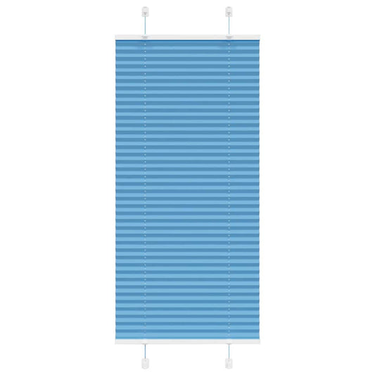 Pleated Blind Blue 65x100 cm Fabric Width 64,4 cm Polyester