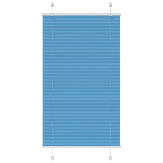 Pleated Blind Blue 70x100 cm Fabric Width 69,4 cm Polyester