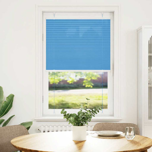 Pleated Blind Blue 70x100 cm Fabric Width 69,4 cm Polyester