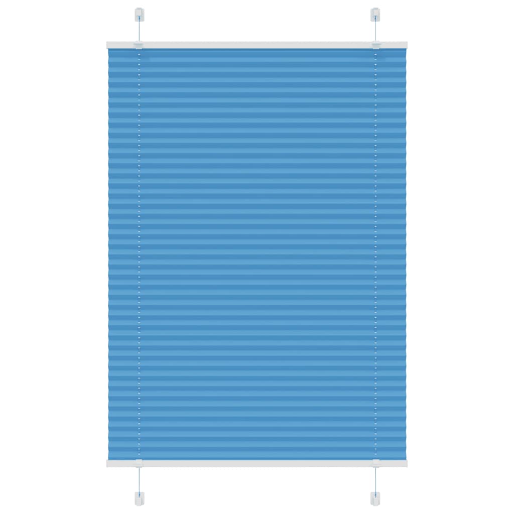 Pleated Blind Blue 90x100 cm Fabric Width 89,4 cm Polyester
