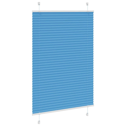 Pleated Blind Blue 90x100 cm Fabric Width 89,4 cm Polyester