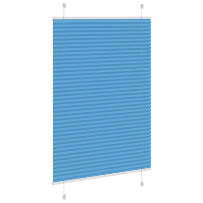 Pleated Blind Blue 90x100 cm Fabric Width 89,4 cm Polyester