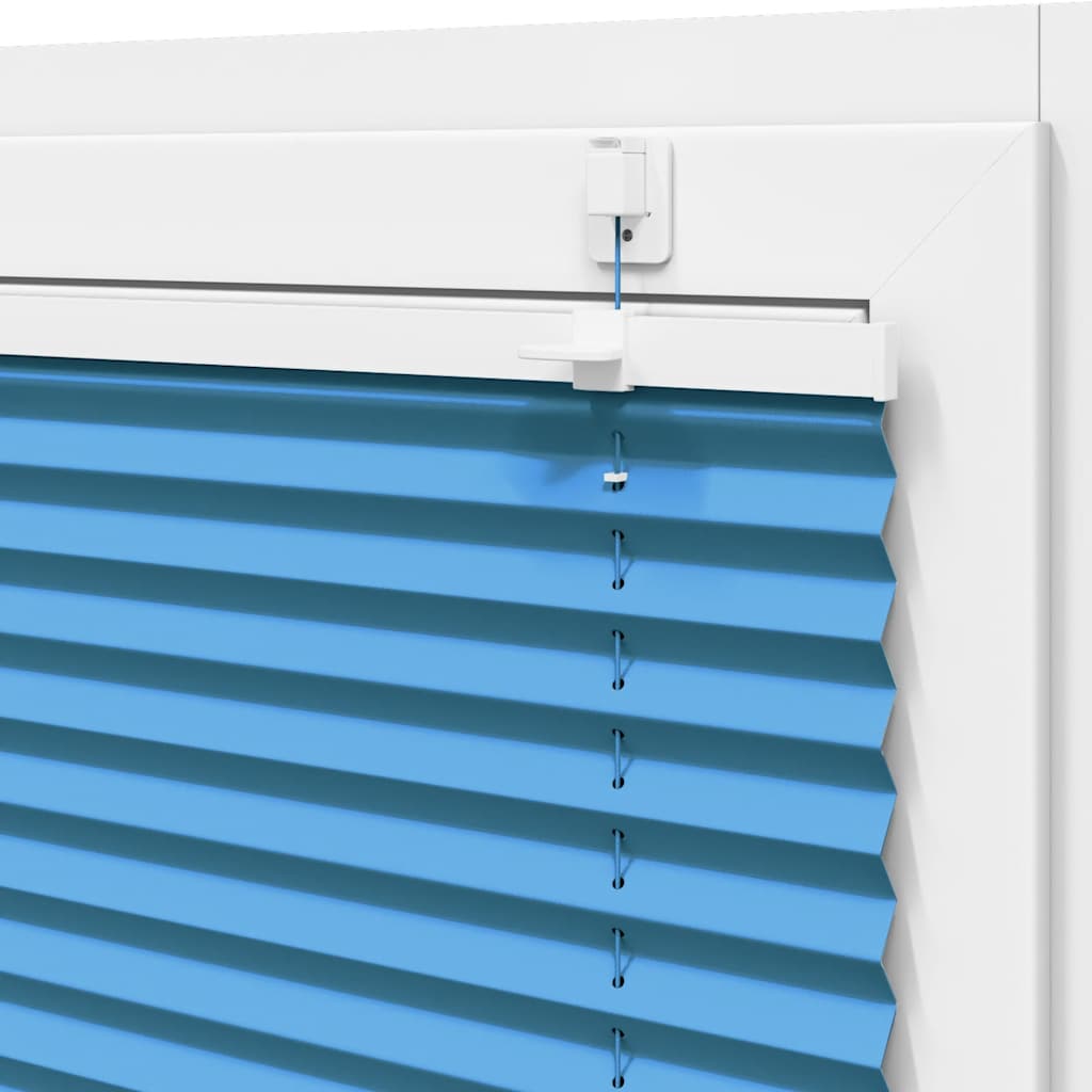 Pleated Blind Blue 90x100 cm Fabric Width 89,4 cm Polyester