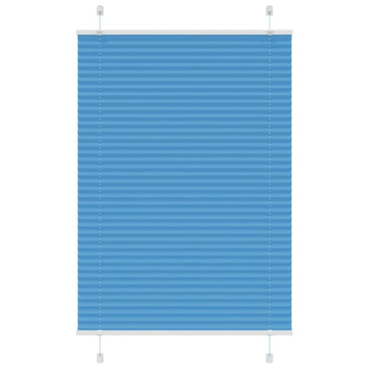 Pleated Blind Blue 95x100 cm Fabric Width 94.4 cm Polyester