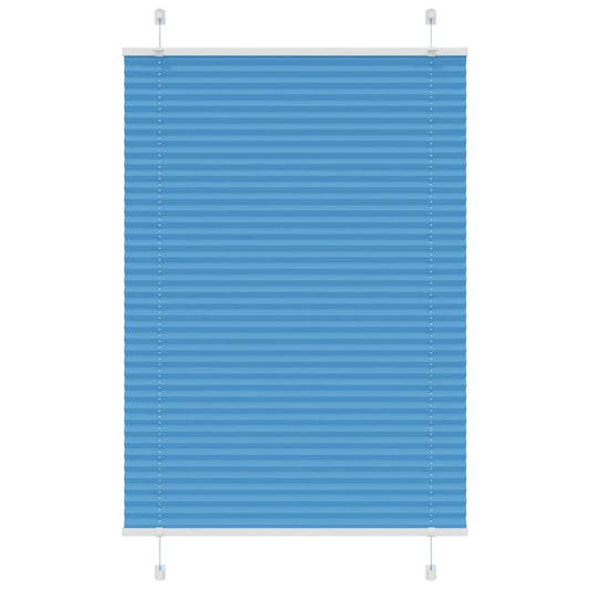 Pleated Blind Blue 95x100 cm Fabric Width 94,4 cm Polyester