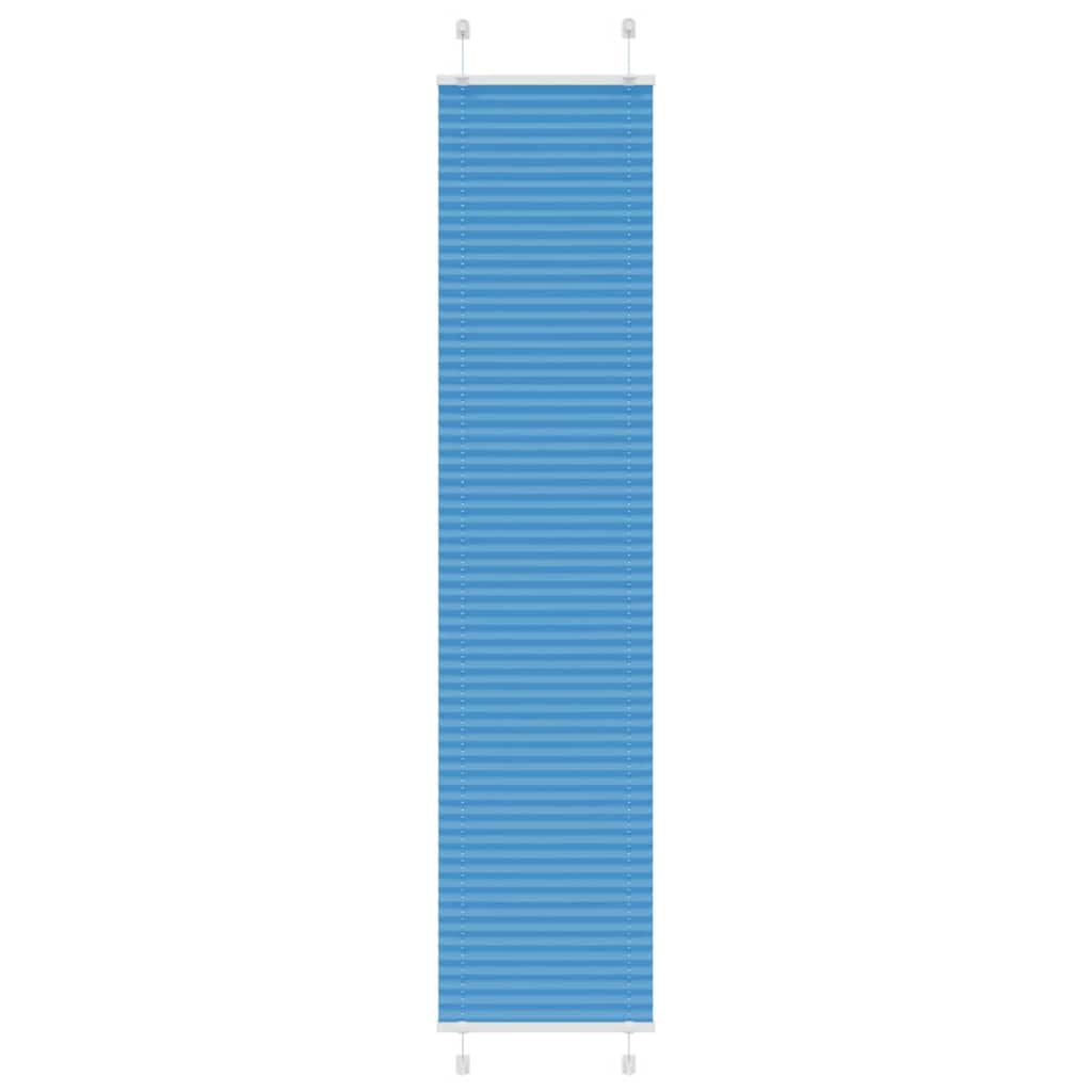Pleated Blind Blue 40x200 cm Fabric Width 39.4 cm Polyester