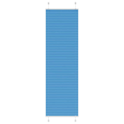 Pleated Blind Blue 60x200 cm Fabric Width 59.4 cm Polyester