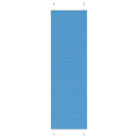 Pleated Blind Blue 60x200 cm Fabric Width 59.4 cm Polyester