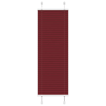 Pleated Blind Bordeaux Red 50x100 cm Fabric Width 49.4 cm Polyester