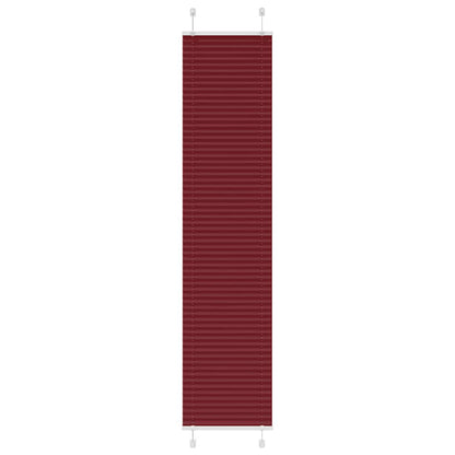 Pleated Blind Bordeaux Red 50x200 cm Fabric Width 49.4 cm Polyester