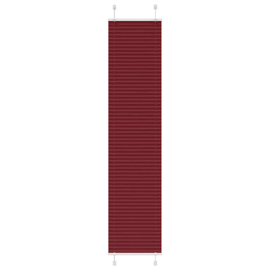 Pleated Blind Bordeaux Red 50x200 cm Fabric Width 49.4 cm Polyester