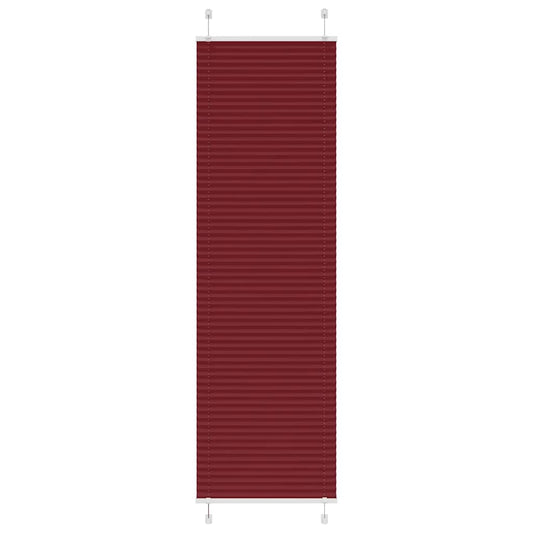 Pleated Blind Bordeaux Red 60x200 cm Fabric Width 59.4 cm Polyester