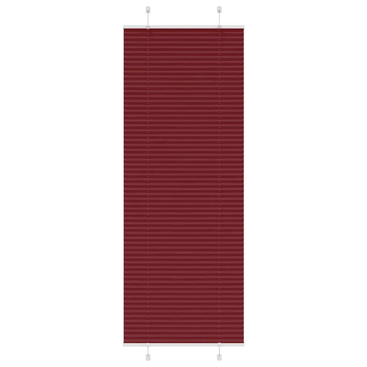 Pleated Blind Bordeaux Red 70x200 cm Fabric Width 69.4 cm Polyester