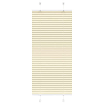 Pleated Blind Cream 60x100 cm Fabric Width 59.4 cm Polyester