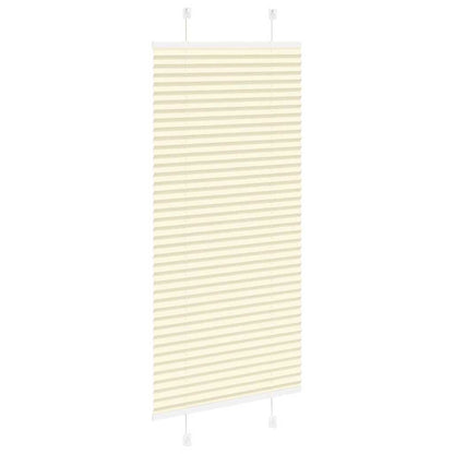 Pleated Blind Cream 60x100 cm Fabric Width 59.4 cm Polyester