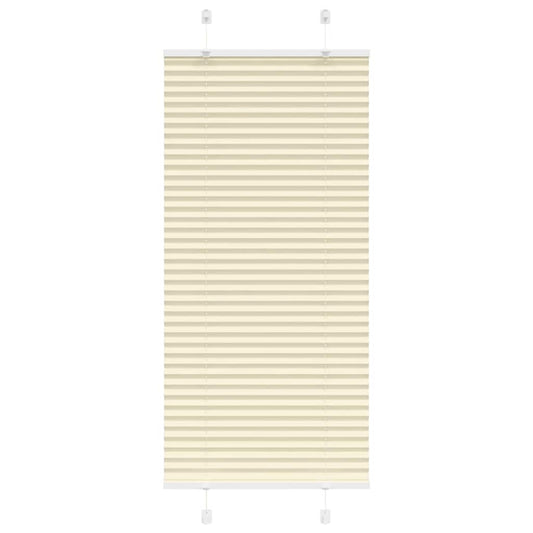 Pleated Blind Cream 65x100 cm Fabric Width 64.4 cm Polyester