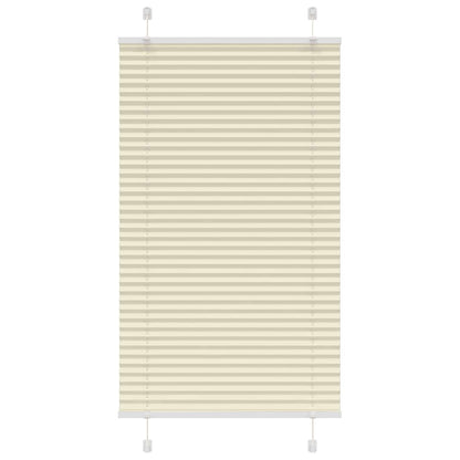 Pleated Blind Cream 75x100 cm Fabric Width 74.4 cm Polyester