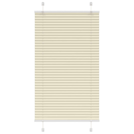 Pleated Blind Cream 75x100 cm Fabric Width 74.4 cm Polyester