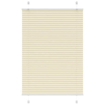 Pleated Blind Cream 90x100 cm Fabric Width 89.4 cm Polyester