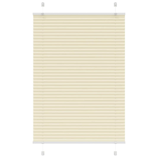 Pleated Blind Cream 95x100 cm Fabric Width 94.4 cm Polyester