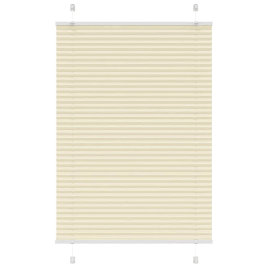Pleated Blind Cream 100x100 cm Fabric Width 99.4 cm Polyester