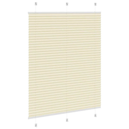 Pleated Blind Cream 105x100 cm Fabric Width 104.4 cm Polyester