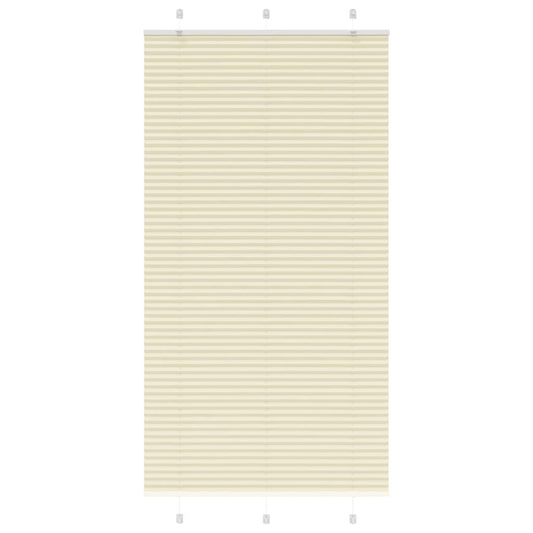 Pleated Blind Cream 105x200 cm Fabric Width 104.4 cm Polyester