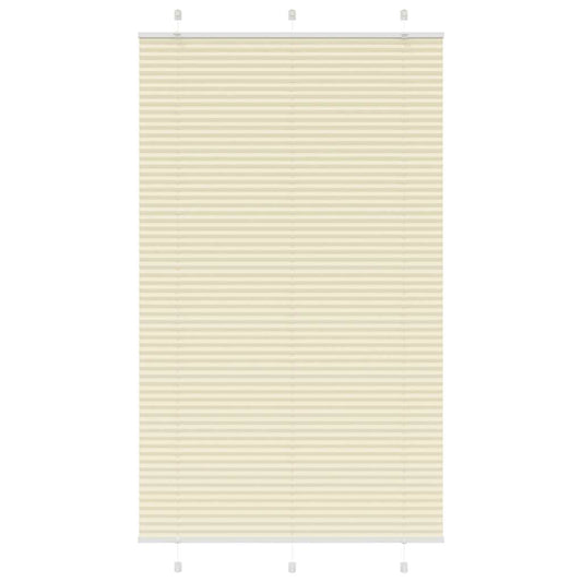 Pleated Blind Cream 115x200 cm Fabric Width 114.4 cm Polyester