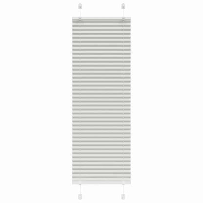 Pleated Blind Light Grey 50x100 cm Fabric Width 49.4 cm Polyester