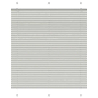 Pleated Blind Light Grey 115x100 cm Fabric Width 114.4 cm Polyester