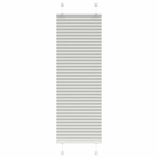 Pleated Blind Light Grey 40x150 cm Fabric Width 39.4 cm Polyester