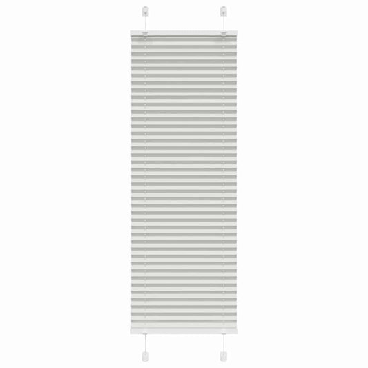 Pleated Blind Light Grey 45x150 cm Fabric Width 44.4 cm Polyester