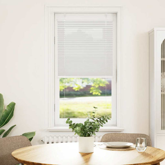 Pleated Blind Light Grey 65x150 cm Fabric Width 64.4 cm Polyester