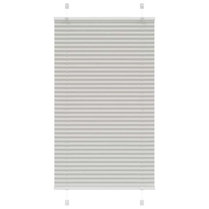 Pleated Blind Light Grey 70x150 cm Fabric Width 69,4 cm Polyester