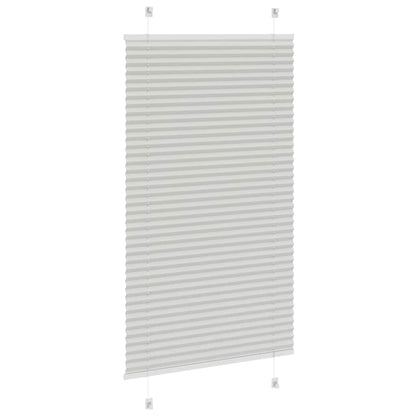 Pleated Blind Light Grey 70x150 cm Fabric Width 69,4 cm Polyester