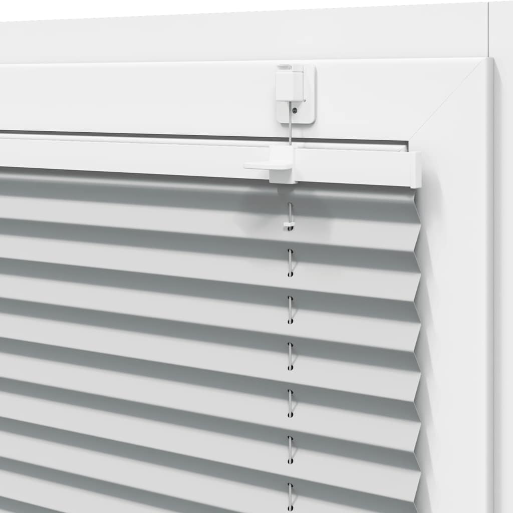 Pleated Blind Light Grey 70x150 cm Fabric Width 69,4 cm Polyester