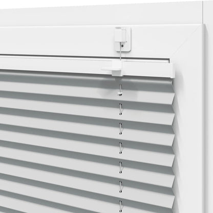 Pleated Blind Light Grey 70x150 cm Fabric Width 69,4 cm Polyester