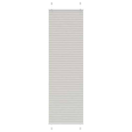 Pleated Blind Light Grey 55x200 cm Fabric Width 54.4 cm Polyester