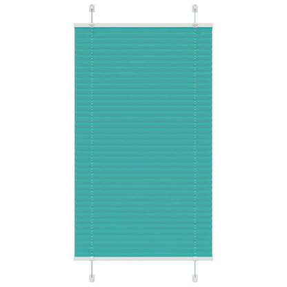 Pleated Blind Petrol Green 70x100 cm Fabric Width 69.4 cm Polyester
