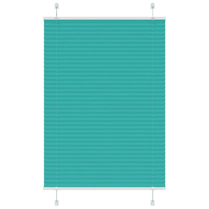 Pleated Blind Petrol Green 95x100 cm Fabric Width 94.4 cm Polyester