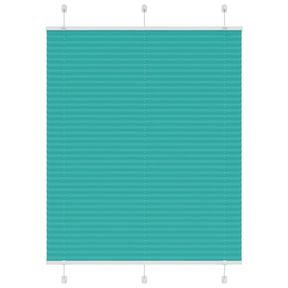 Pleated Blind Petrol Green 110x100 cm Fabric Width 109.4 cm Polyester