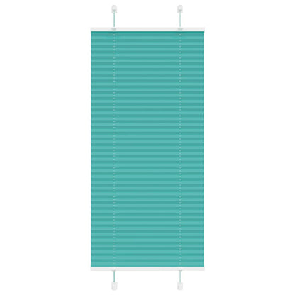 Pleated Blind Petrol Green 65x150 cm Fabric Width 64.4 cm Polyester