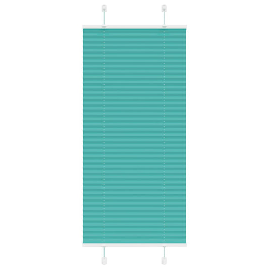 Pleated Blind Petrol Green 65x150 cm Fabric Width 64.4 cm Polyester