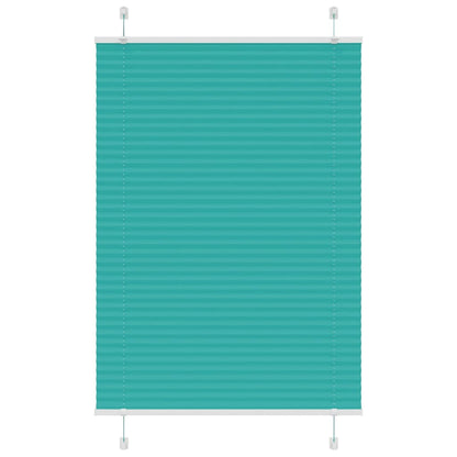 Pleated Blind Petrol Green 95x150 cm Fabric Width 94.4 cm Polyester