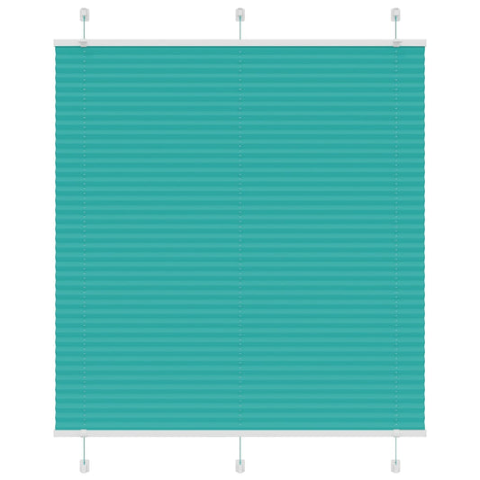 Pleated Blind Petrol Green 120x150 cm Fabric Width 119.4 cm Polyester
