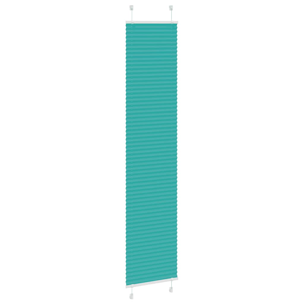 Pleated Blind Petrol Green 45x200 cm Fabric Width 44.4 cm Polyester
