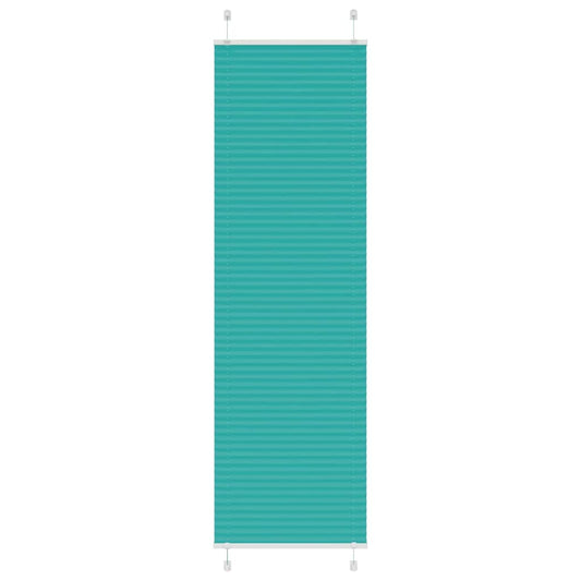Pleated Blind Petrol Green 55x200 cm Fabric Width 54.4 cm Polyester